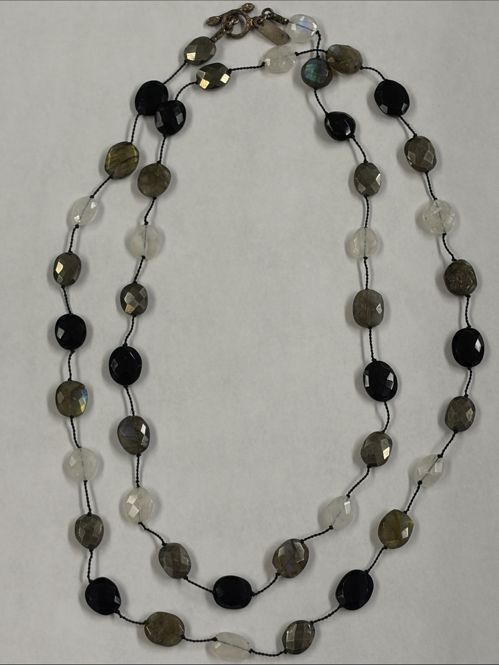 Margo Morrison Labradorite and mixed stone 35” necklace